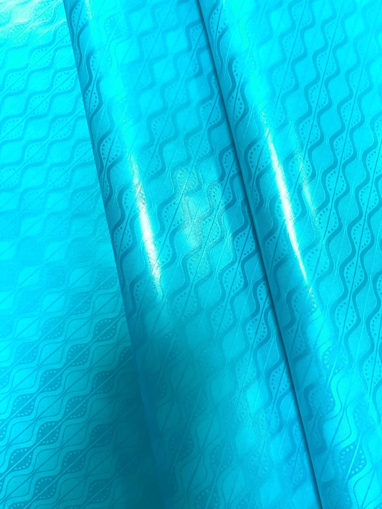 Bazin uni Color 513-türkis