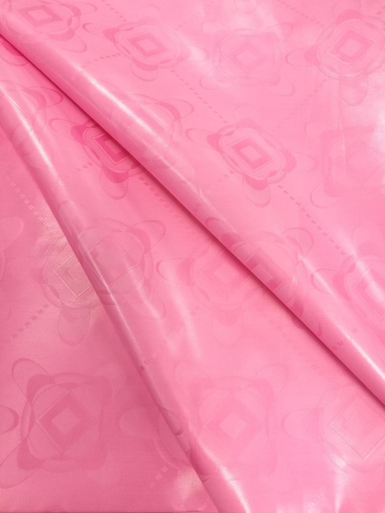 Bazin uni Color 319-pink, 2 m