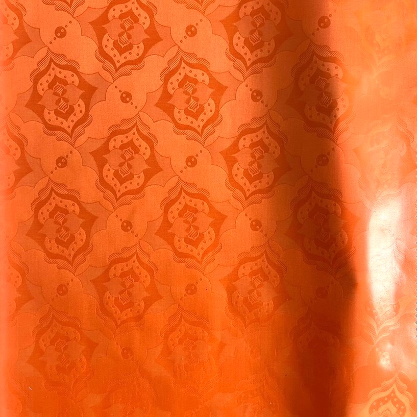 Bazin uni Color 207-orange | D (21109)