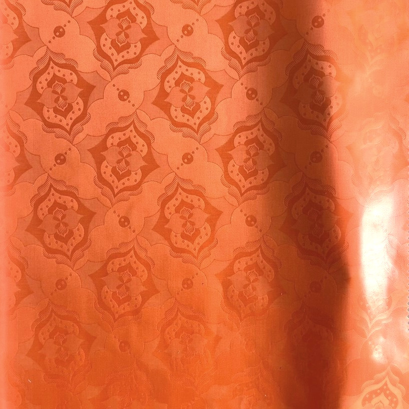 Bazin uni Color 207-orange | D (21109)