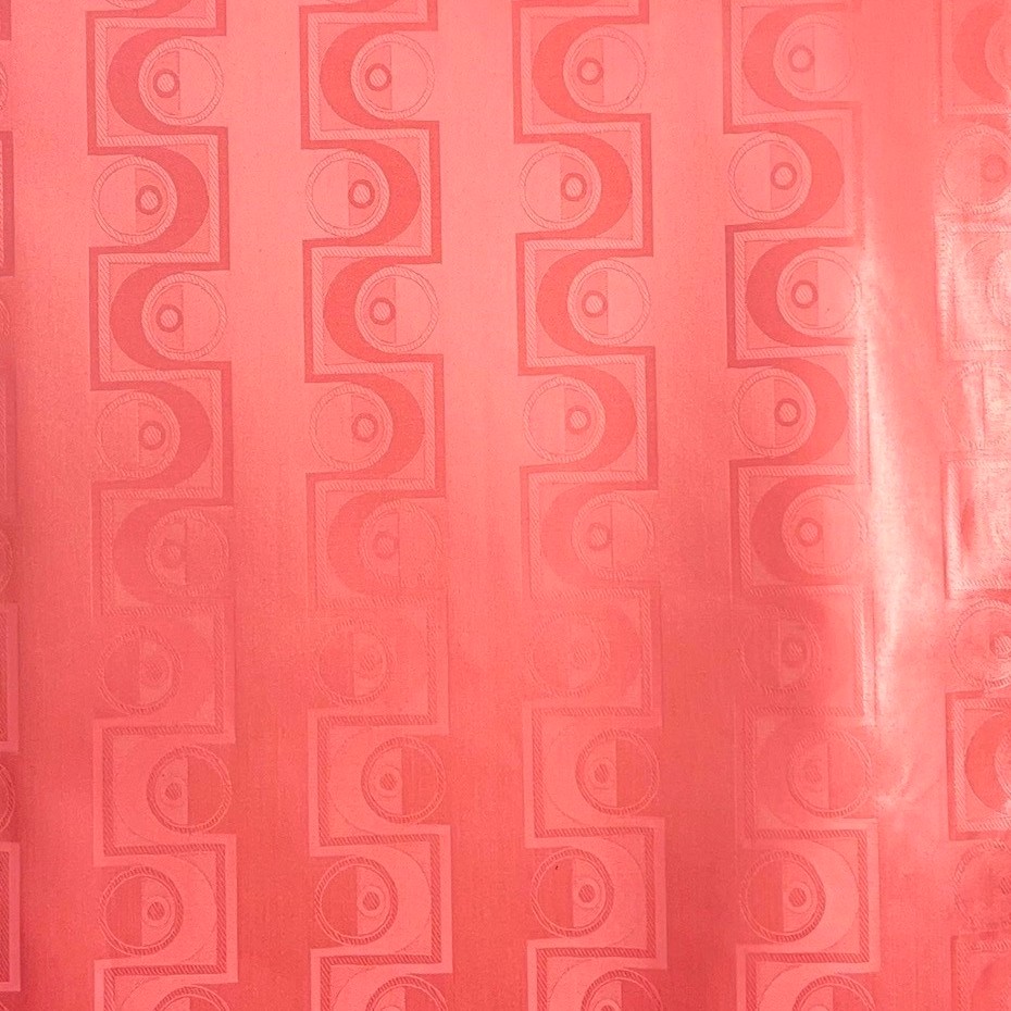 Bazin uni Color 326-rose corail, 30 m