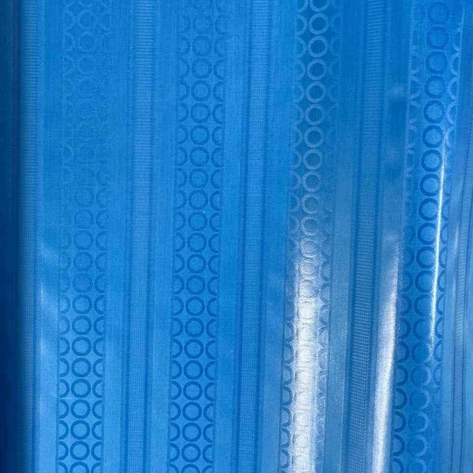 Bazin uni Color 547-bleu moyen 5 m