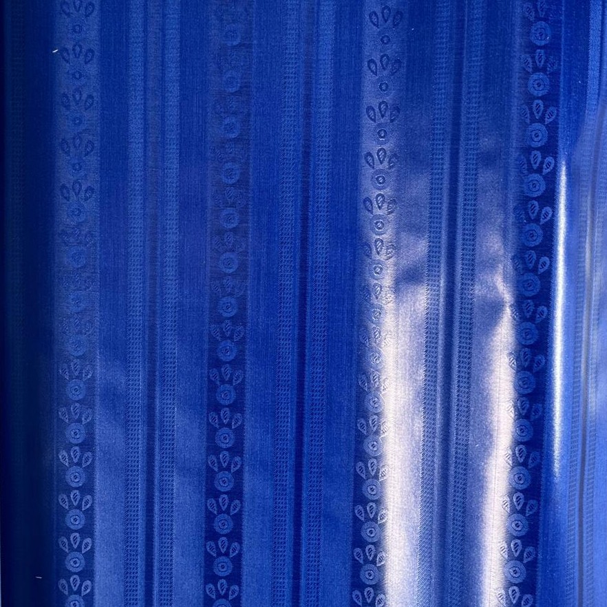 Bazin uni Color 546-bleu foncé 5 m