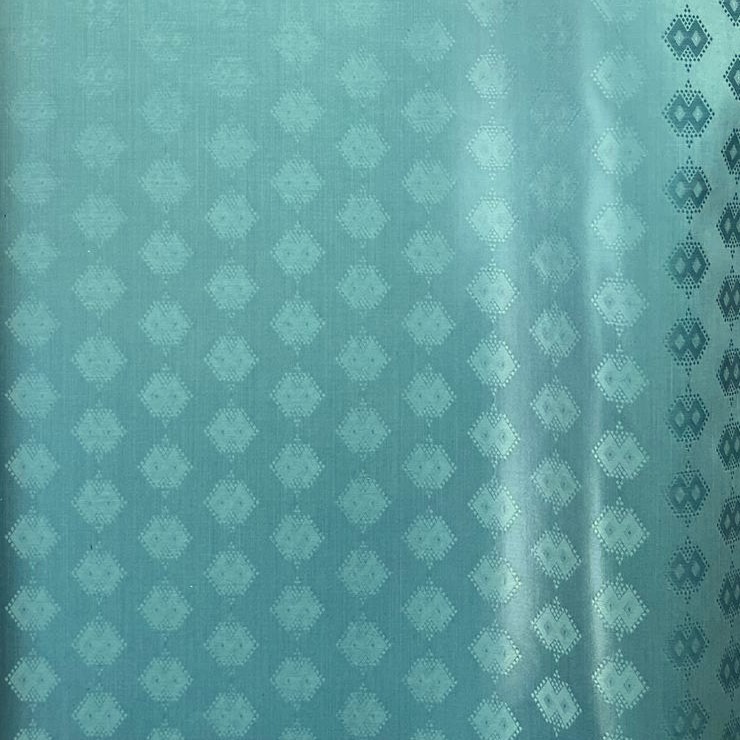 Bazin uni Color 619-turquoise grisé 5 m