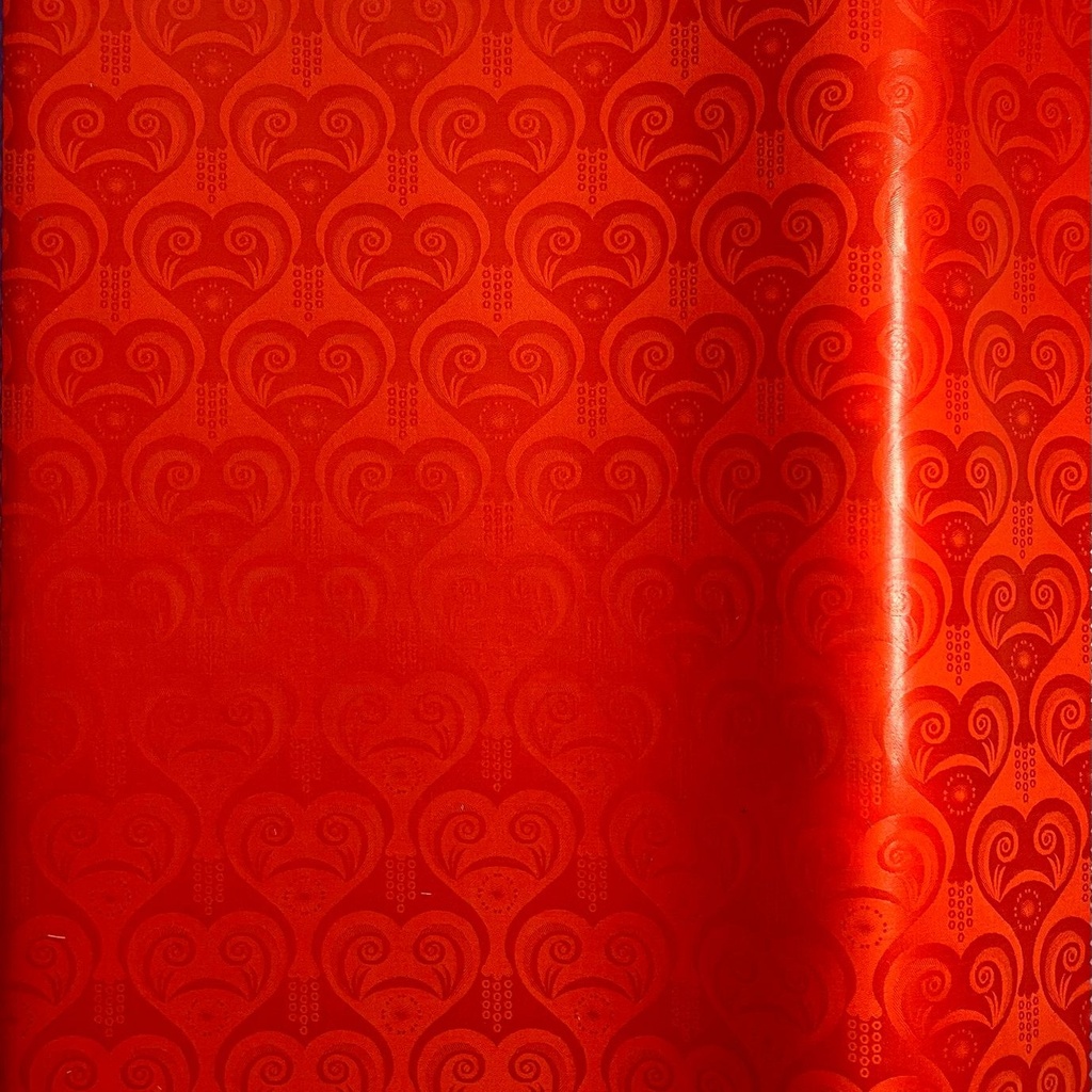 Bazin uni Color 215-red-orange 4 m