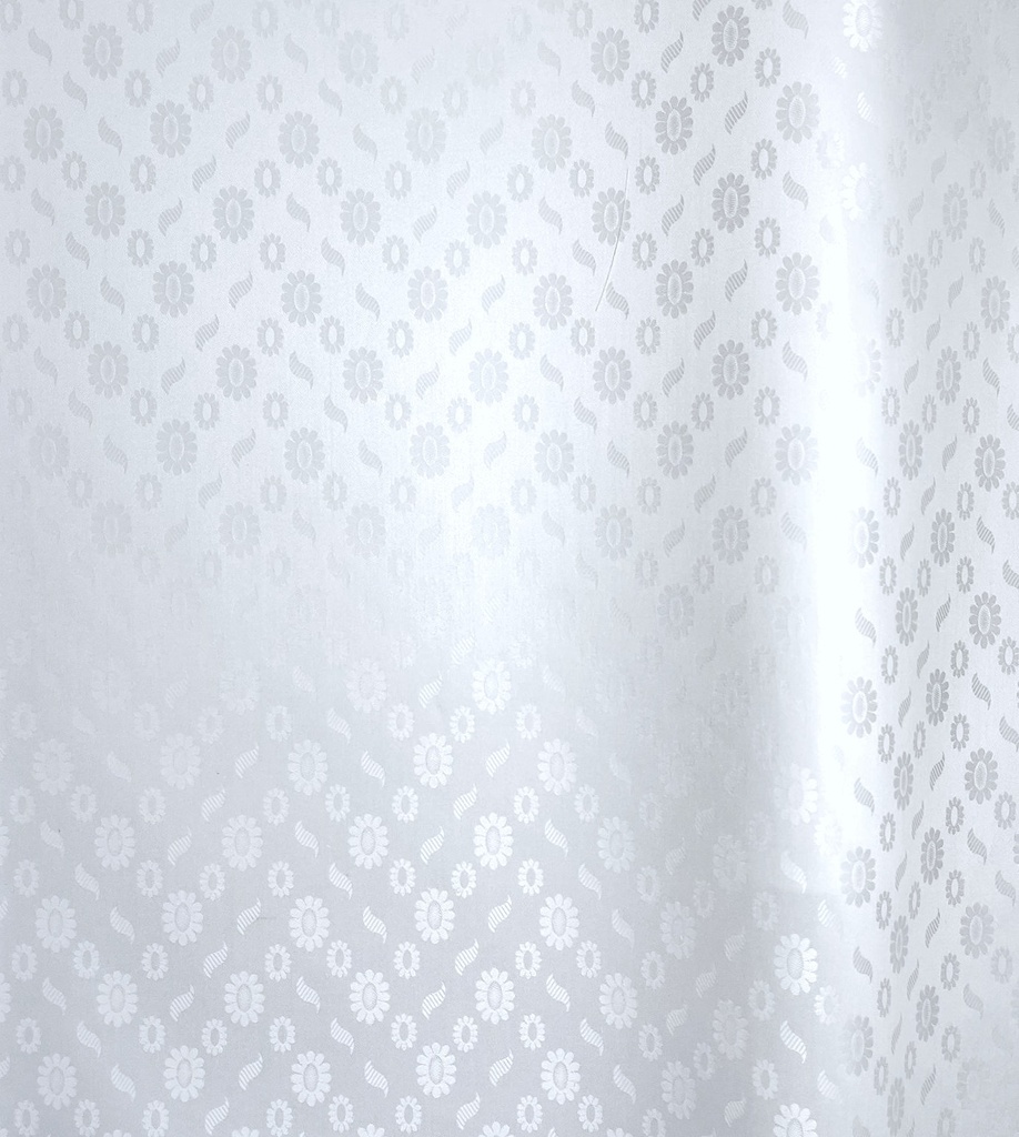 Bazin uni Color 0211-white | D