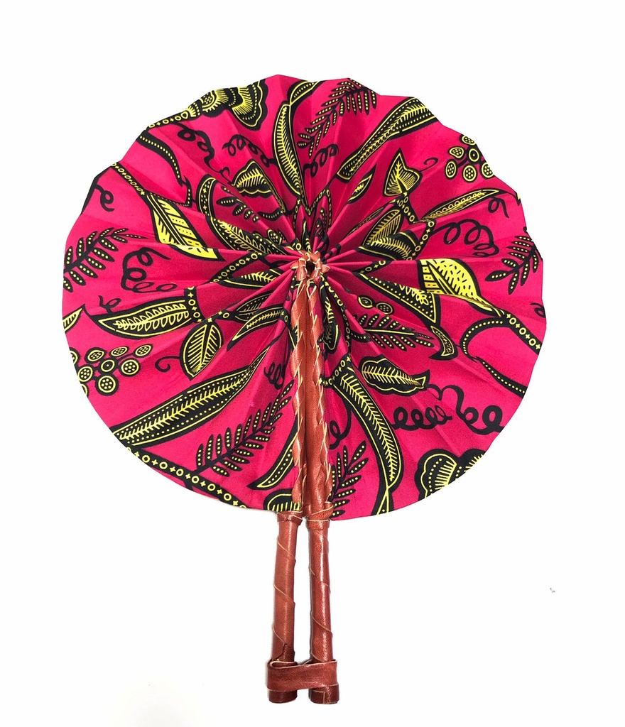 fan pink-yellow