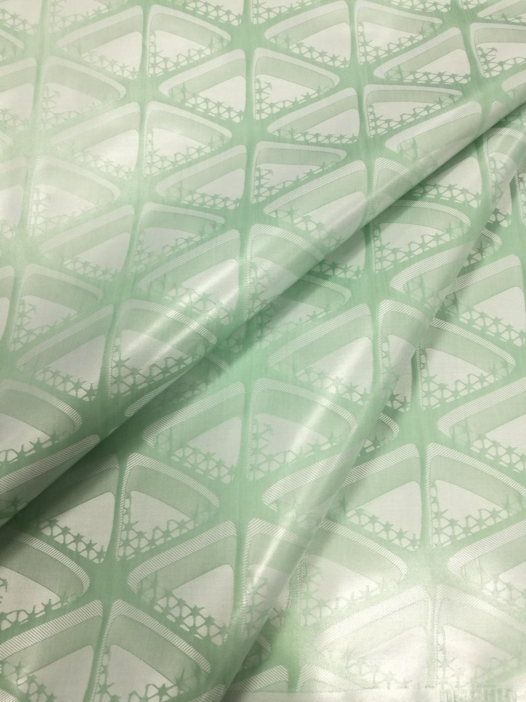 Bazin Buntgewebt mint - 4 m