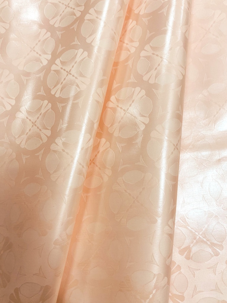 Bazin uni Color 108-pastell-orange | D - 3 m