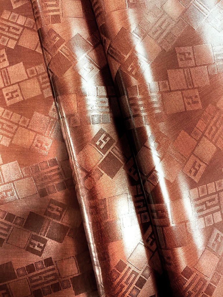 Bazin uni Color 829-marron | D - 2 m