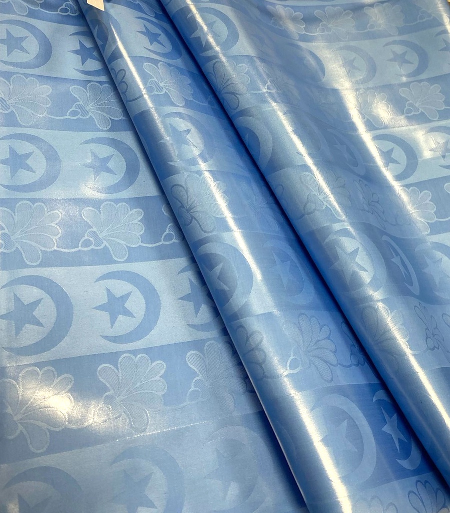 Bazin uni Color 512-himmelblau | D - 3 m