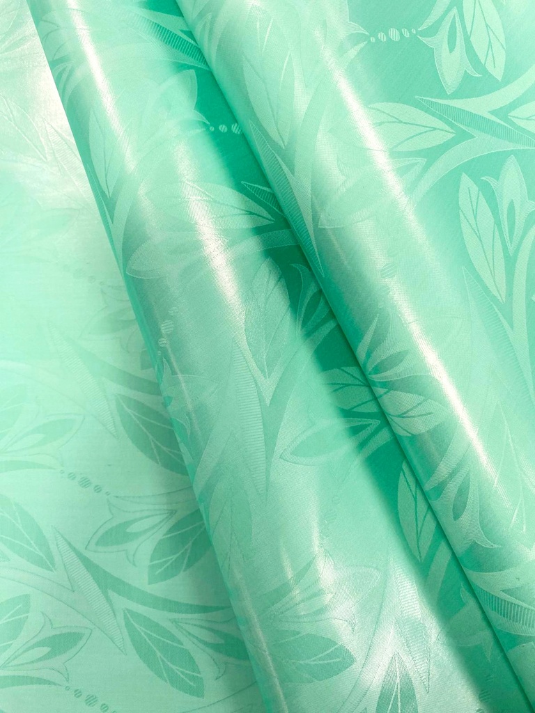 Bazin uni Color 618-menthe | D - 3 m