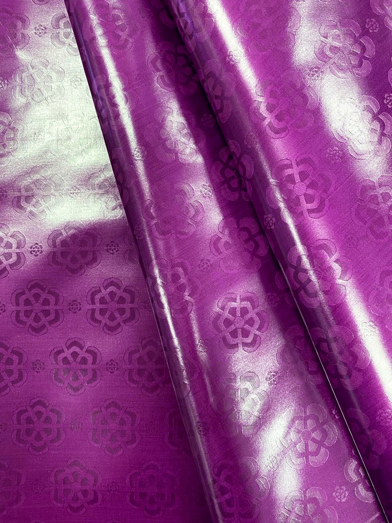 Bazin uni Color 426-dunkelviolett | D - 3 m