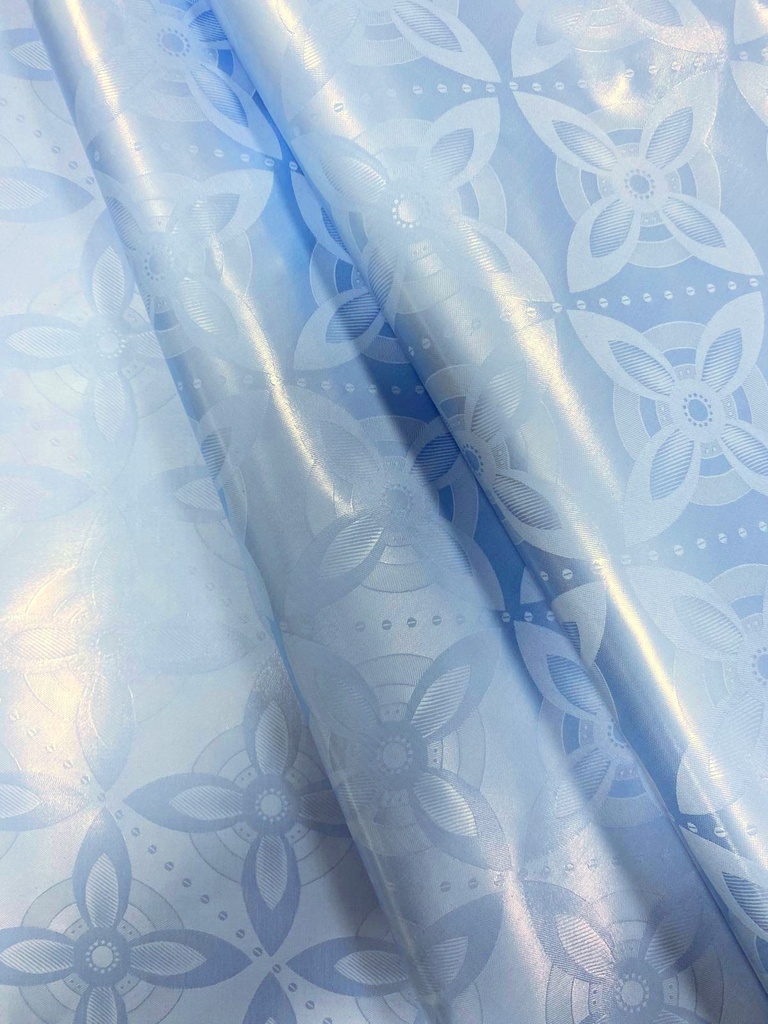 Bazin uni Color 542-bleu ciel | D - 4 m