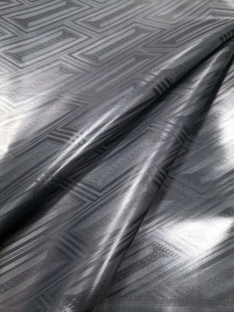 Bazin uni Color 910-gris foncé | HF - 4 m