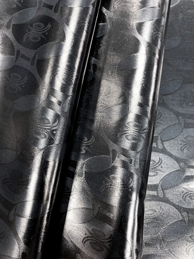 Bazin uni Color 994-schwarz | D