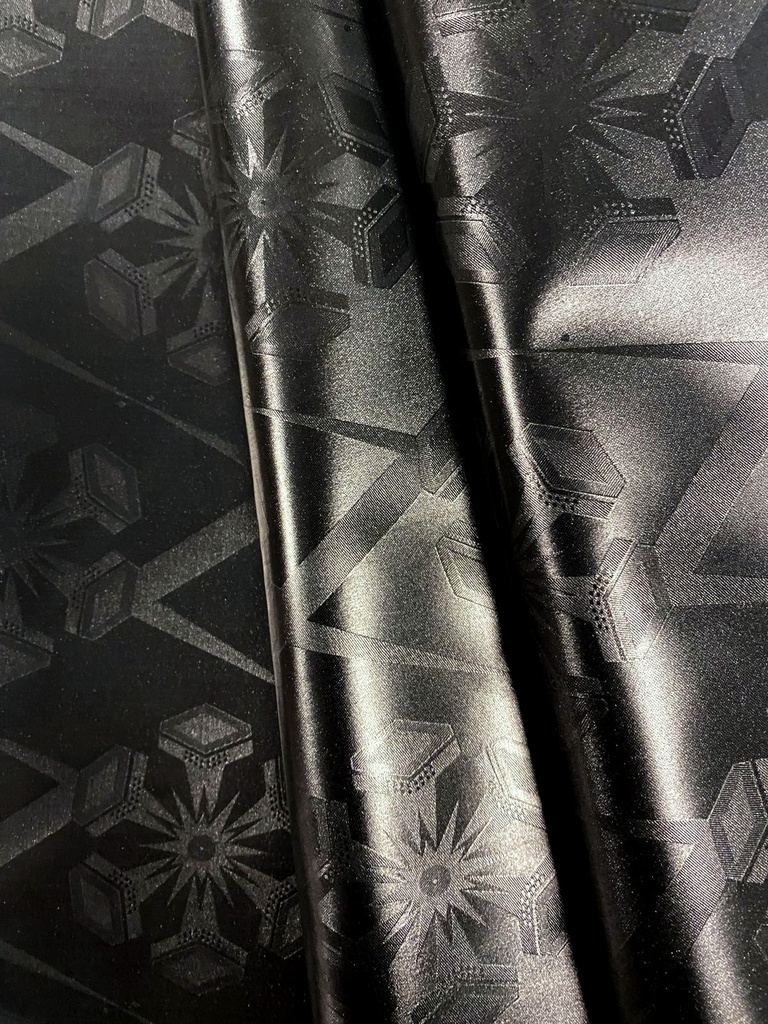 Bazin uni Color 994-schwarz | D