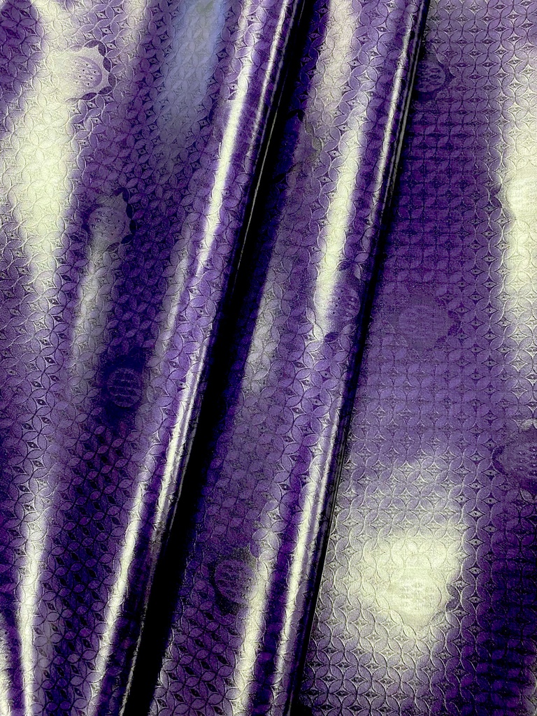 Bazin uni Color 424-violet foncé | D - 4 m