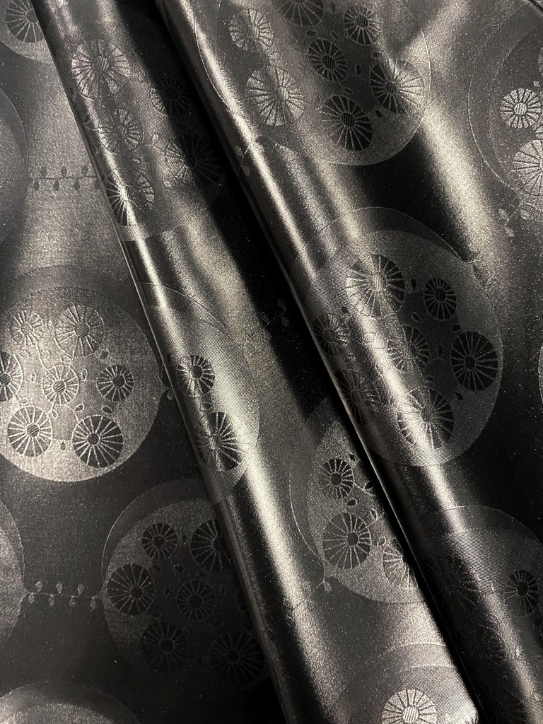 Bazin uni Color 994-black | D - 3 m