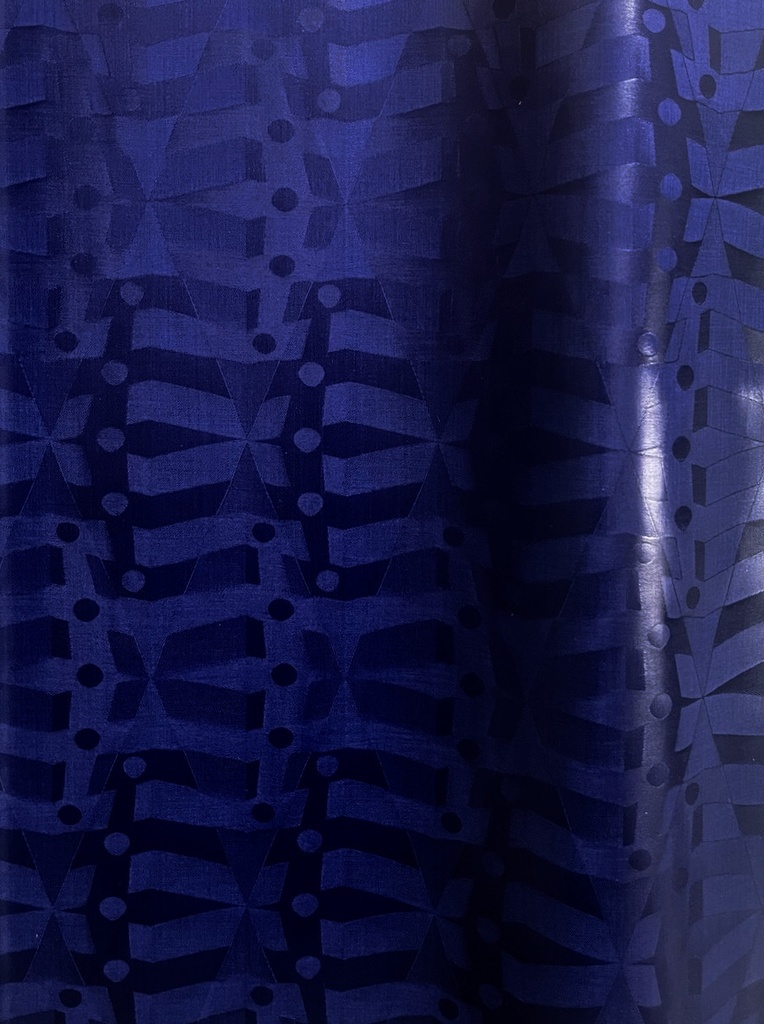 Bazin uni Color 527-bleu nuit | HF