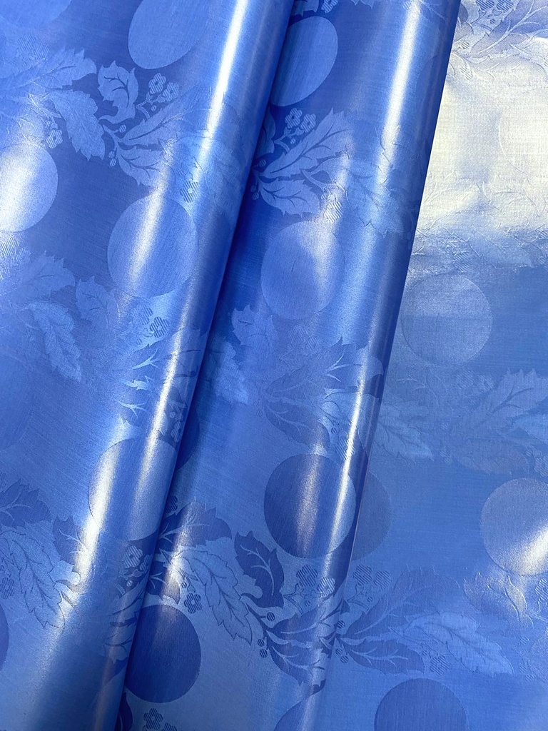 Bazin uni Color 544-blau | D - 3 m