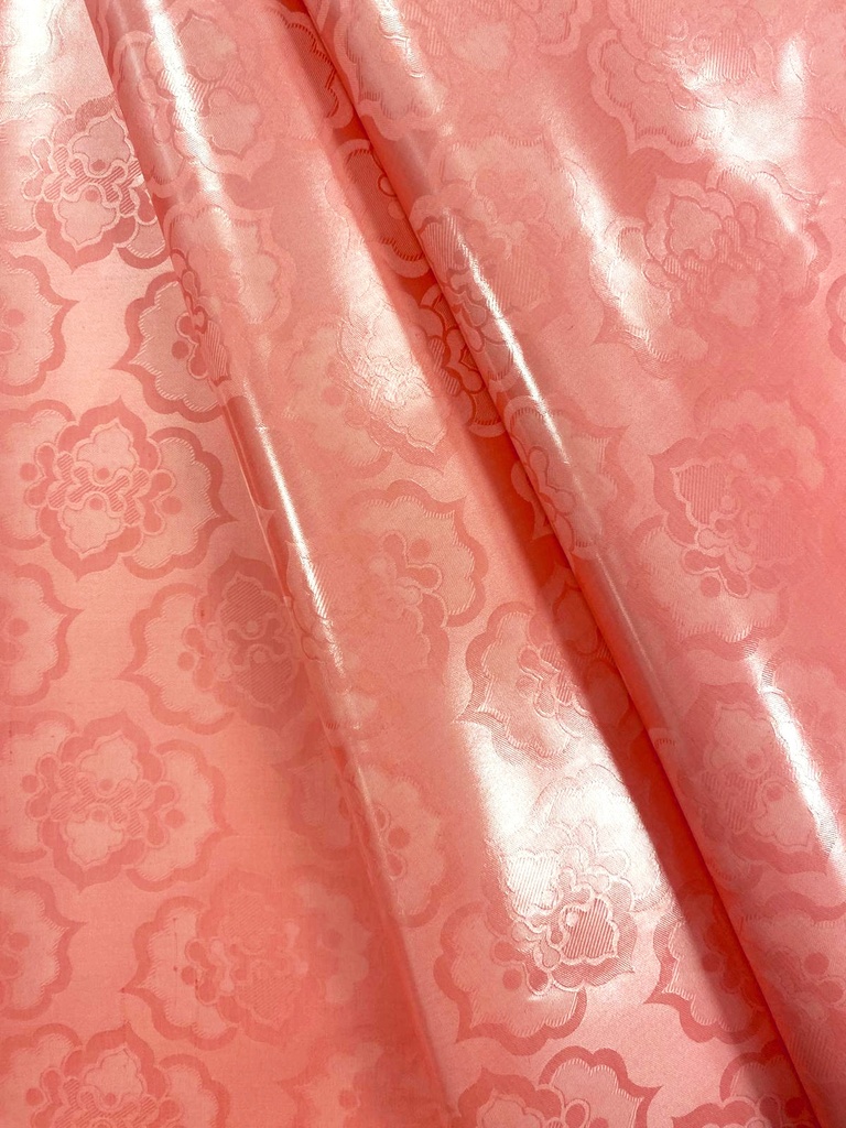 Bazin uni Color 213-rose saumon | D