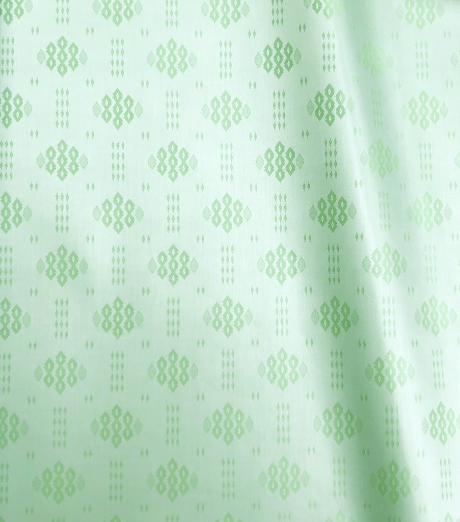 Bazin Buntgewebt grün | 3 m