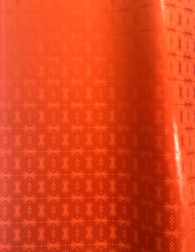 Bazin uni Color 208-dunkelorange | HF - 3 m