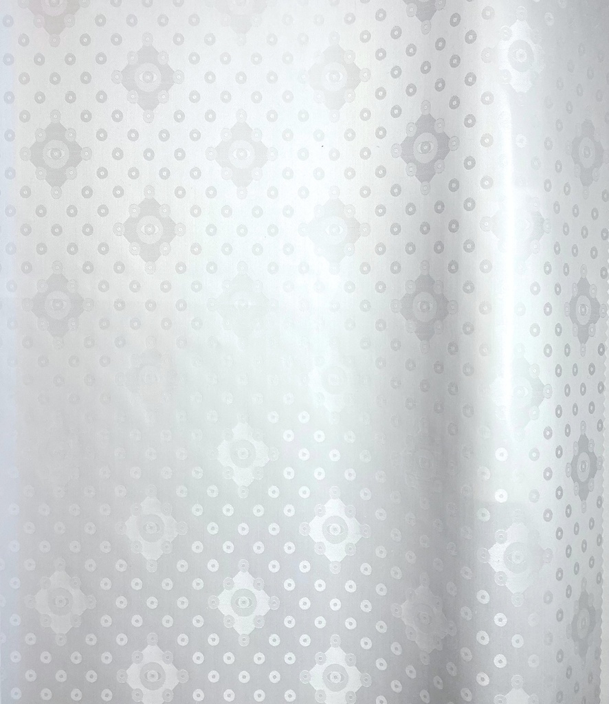 Bazin artisanal 0211-blanc | 4 m