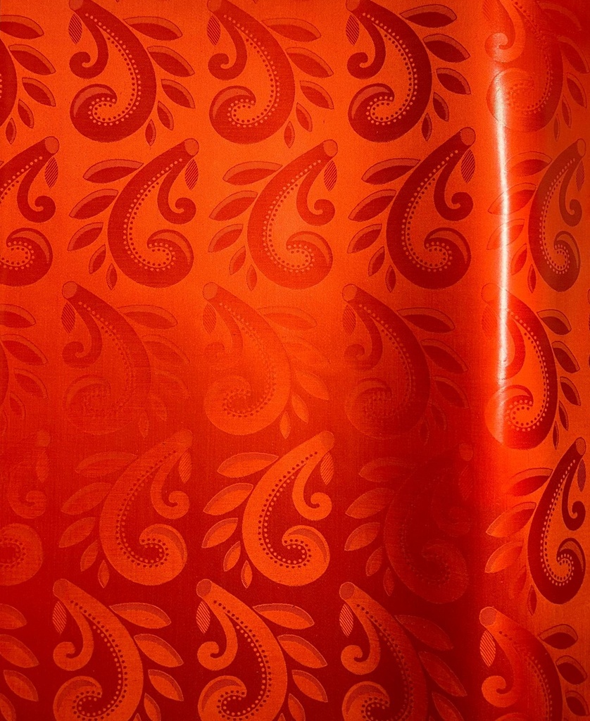 Bazin uni Color 215-rotorange | 4 m