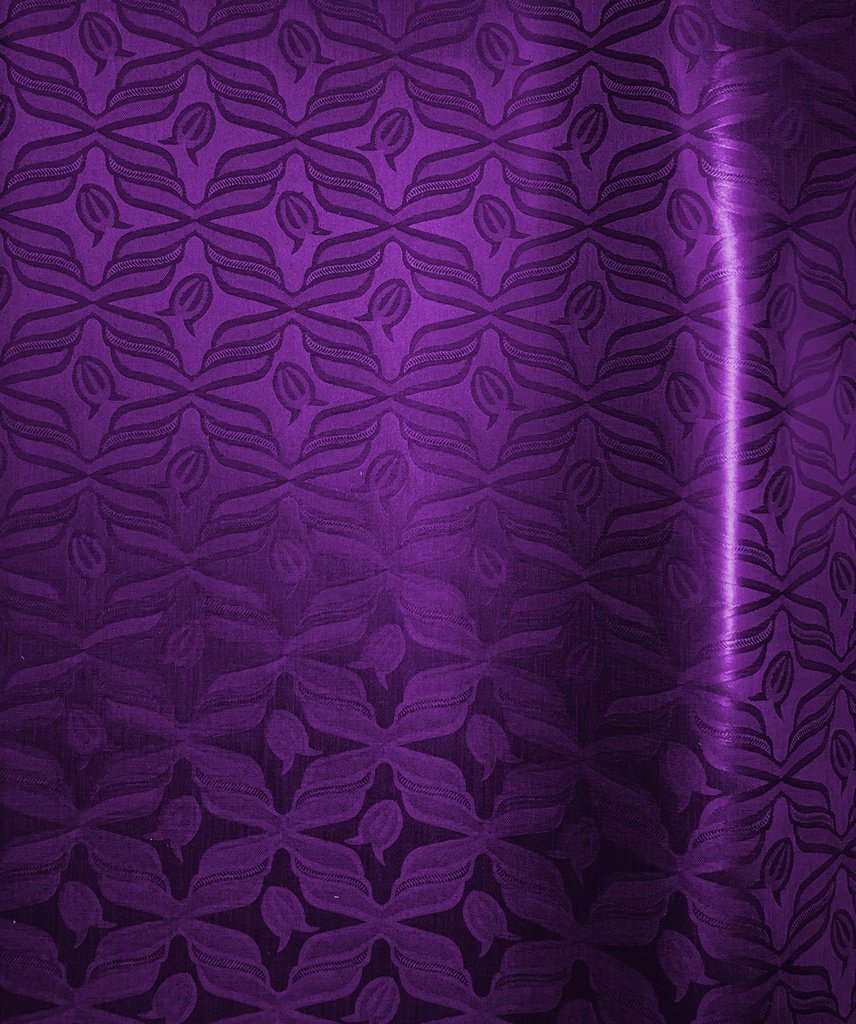 Bazin uni Color 410-dunkel lila | 4 m