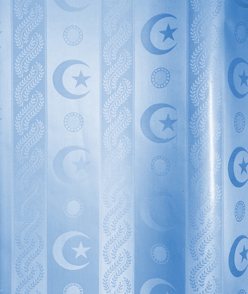 Bazin uni Color 542-himmelblau | 4 m