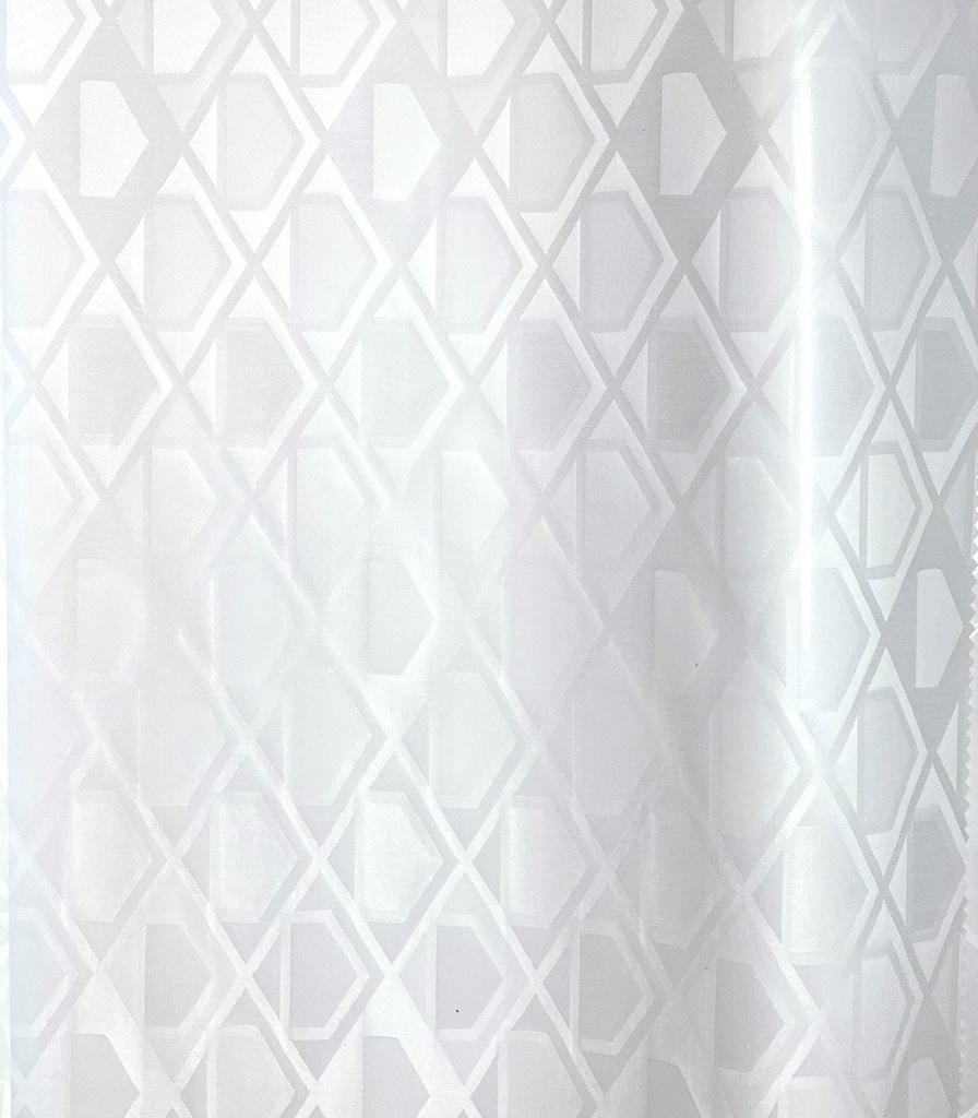 Bazin artisanal 0211-weiß | 5 m