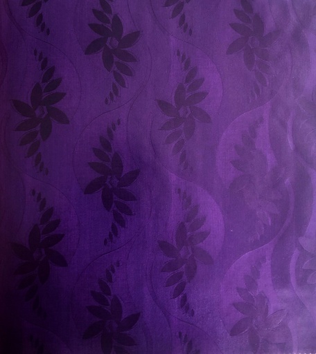 [2042-S420-0Z6B-5] Bazin uni Color 420-violet foncé - 5 m