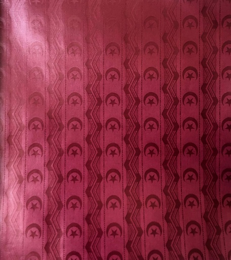 [2042-S301-0YJJ-5,7] Bazin uni Color 301-burgundy 5,7 m