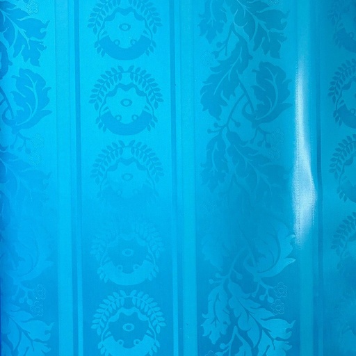 [1896-596242-20748-30] Bazin uni Color 596-bleu turquoise, 30 m