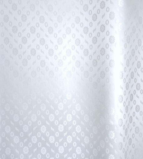 [2134-0211-14P2-5,6] Bazin uni Color 0211-weiß | 5,6 m