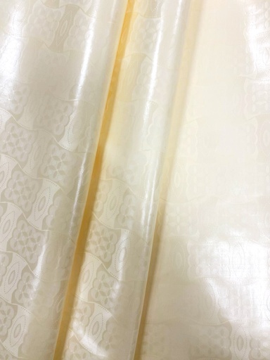 [1985-S101-20965-1] Bazin uni Color 101-jaune pastel clair | D