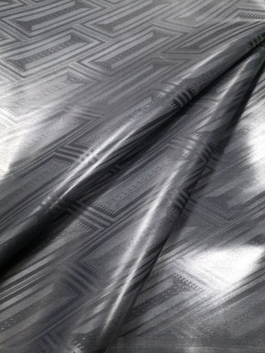 [1642-S910-19392-4] Bazin uni Color 910-charcoal | HF - 4 m