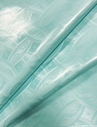 [1843-S614-0TLU-1] Bazin uni Color 614-aqua | 1 m