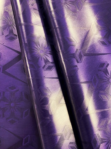 [1922-S424-20821-5] Bazin uni Color 424-dunkel-lila | D - 5 m