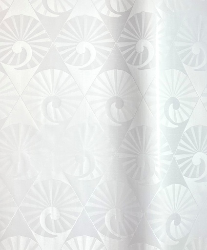 [2211-0211-166W-4] Bazin artisanal 0211-blanc | 4 m