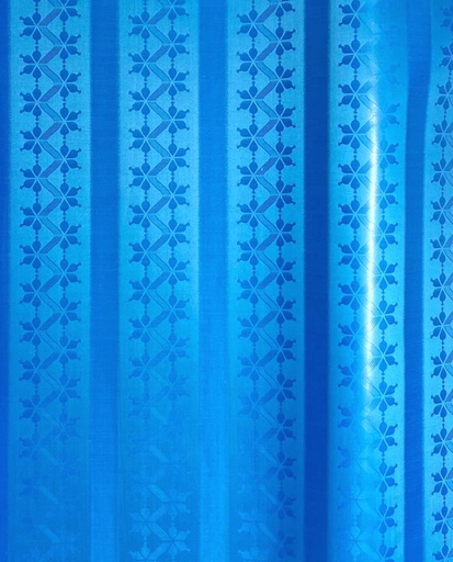 [2211-E532-1745-4,4] Bazin Drews Or 2504-medium blue | 4,4 m