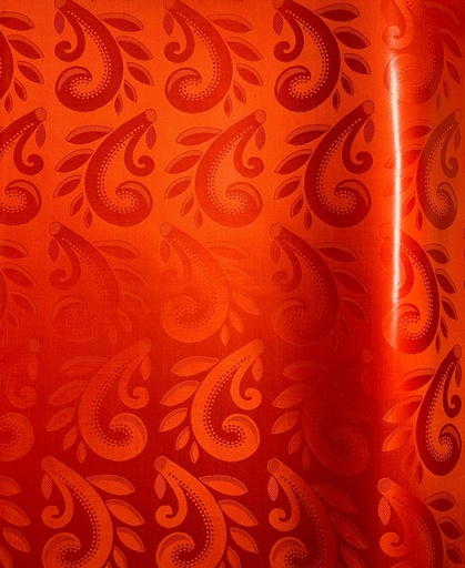 [2211-S215-125P-4,6] Bazin uni Color 215-rotorange | 4,6 m